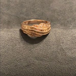 Natural Champagne Diamond Ring